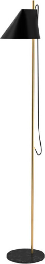 - Yuh Gulvlampe Svart/Messing