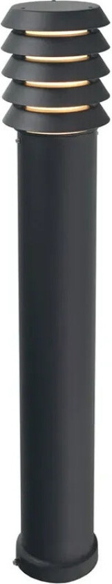 - Alta E27 LED Utendørs Pullert Stor Svart