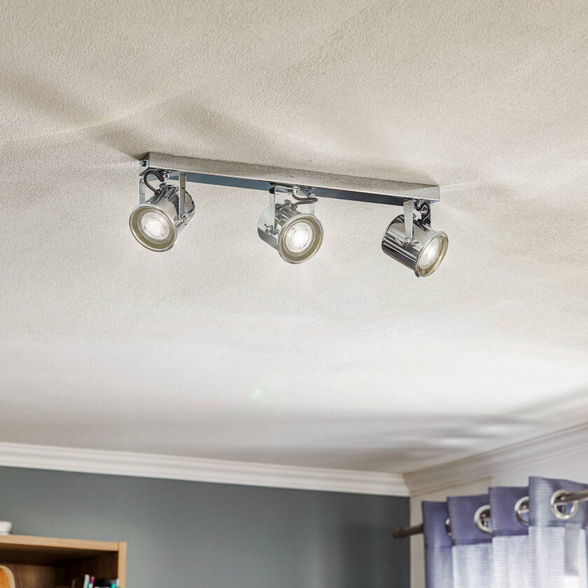 Takspot Canico, 3 lyskilder, krom