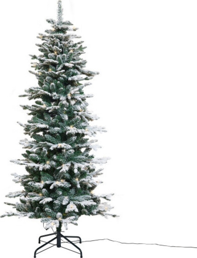 kunstig juletre med lys