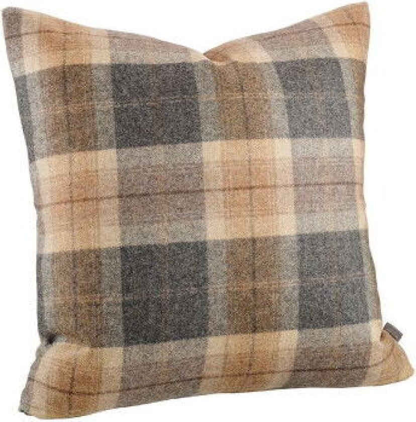 Alistair Plaid Cushion Cover Brown