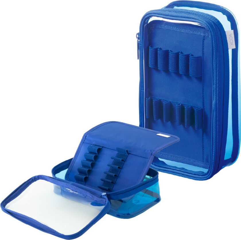 Pennal Transparent Blå