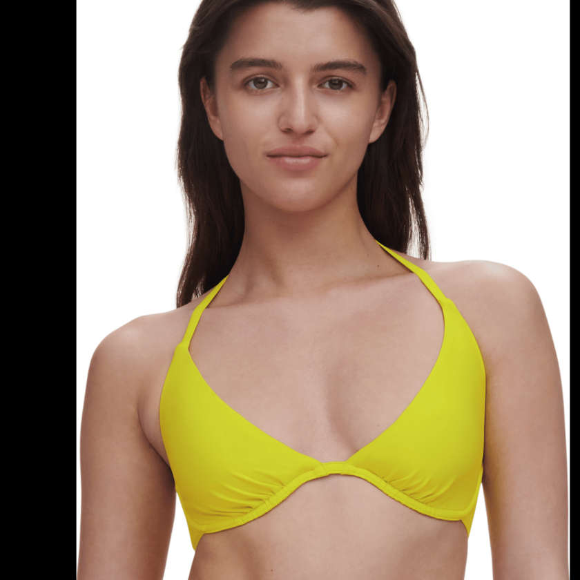 Pulp Easy Pop bikinitopp med bøyle, gul, Størrelse: XL, Kvinner
