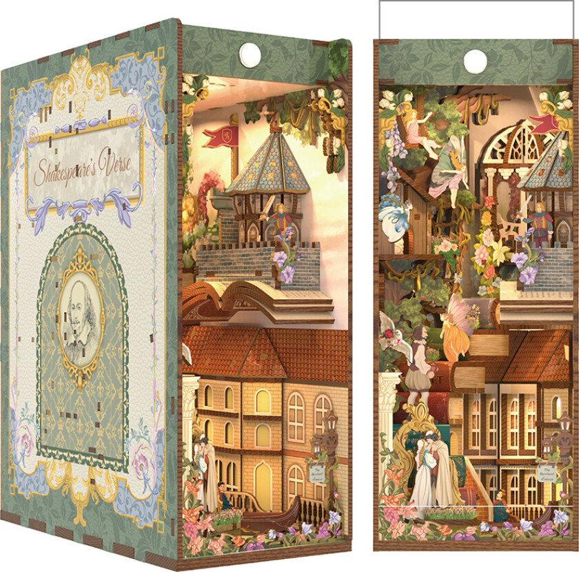 Puslespill 3D 212 Book Nook Shakespeare