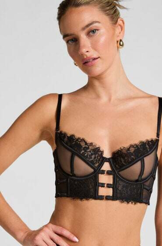 Polstret longline spile-BH Nienke Svart