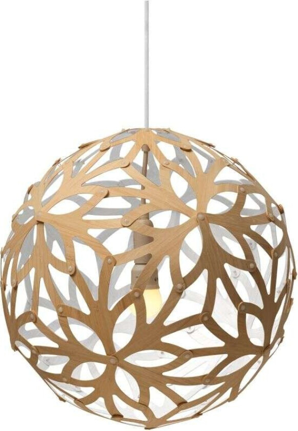 - Floral Pendel Ø40 Hvit 1 Side