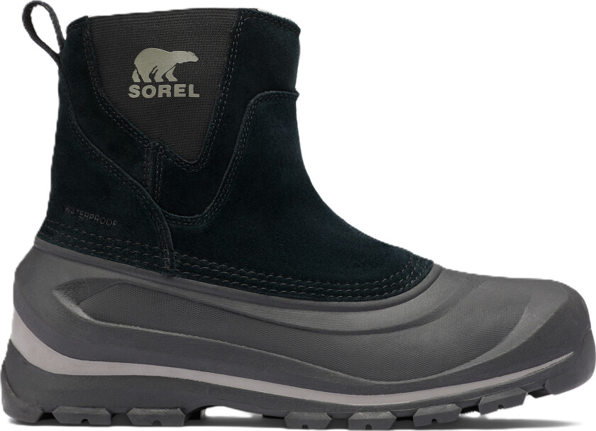 Men's Buxton Pull On Boot Waterproof Black, Quarry