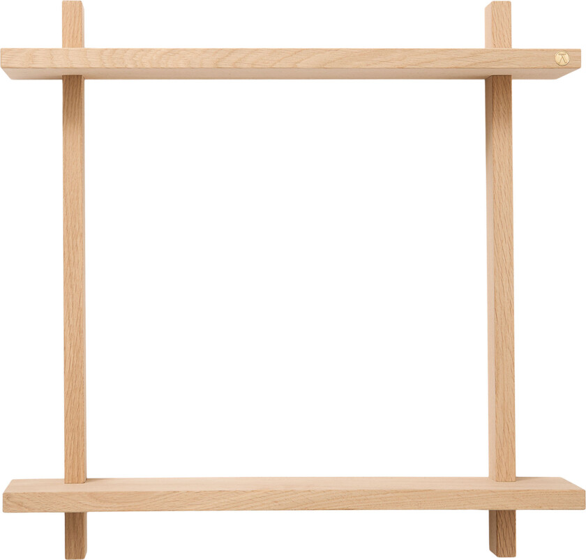 Treat hylle double large 50 Ã 12 cm, eik