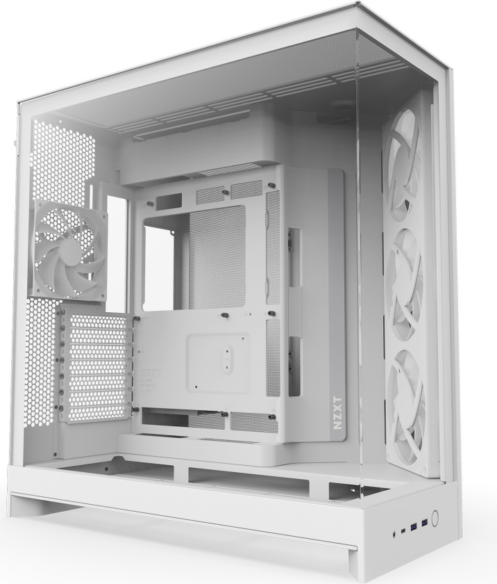 H9 Flow RGB (2025) - All White - Kabinett - Miditower - Hvit