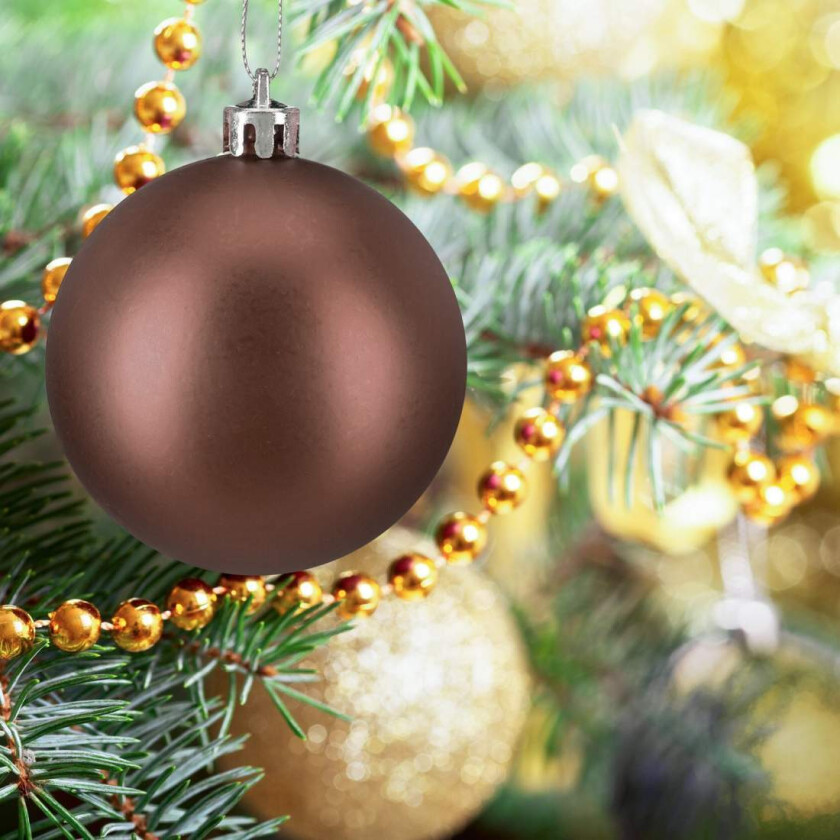 Sett med skinnende julekuler – 100 blanke ornamenter