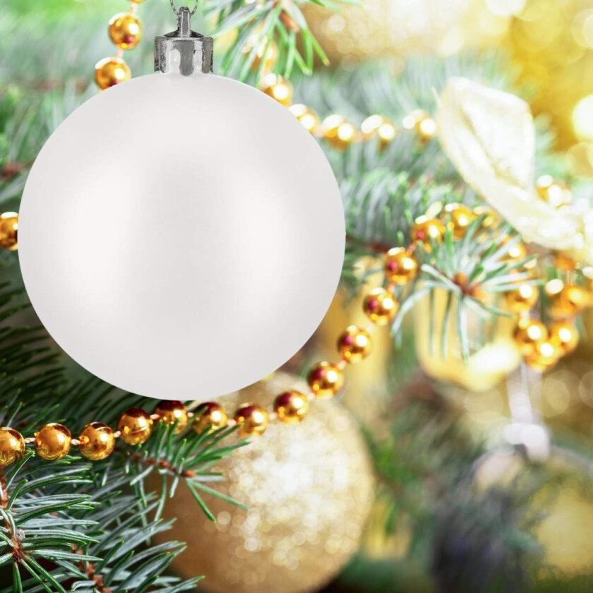 Svart og hvit juletre-kugler sett – ulike utførelser