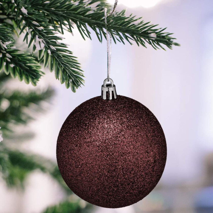 Sett med juletrekuler – 110 dekorative ornamenter