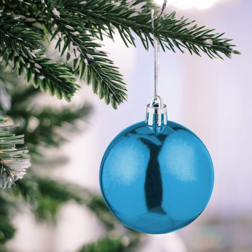 Sett med juletrekugler – matt og blank finish, 50 stk