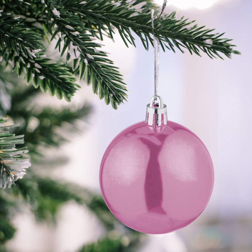 Sett med juletrekugler – 50 stykker, matt og blank finish