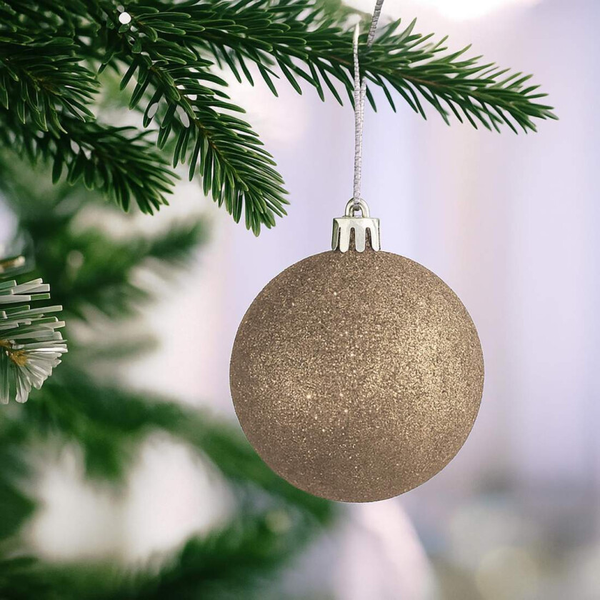 Sett med juletrekugler – 30 dekorative ornamenter