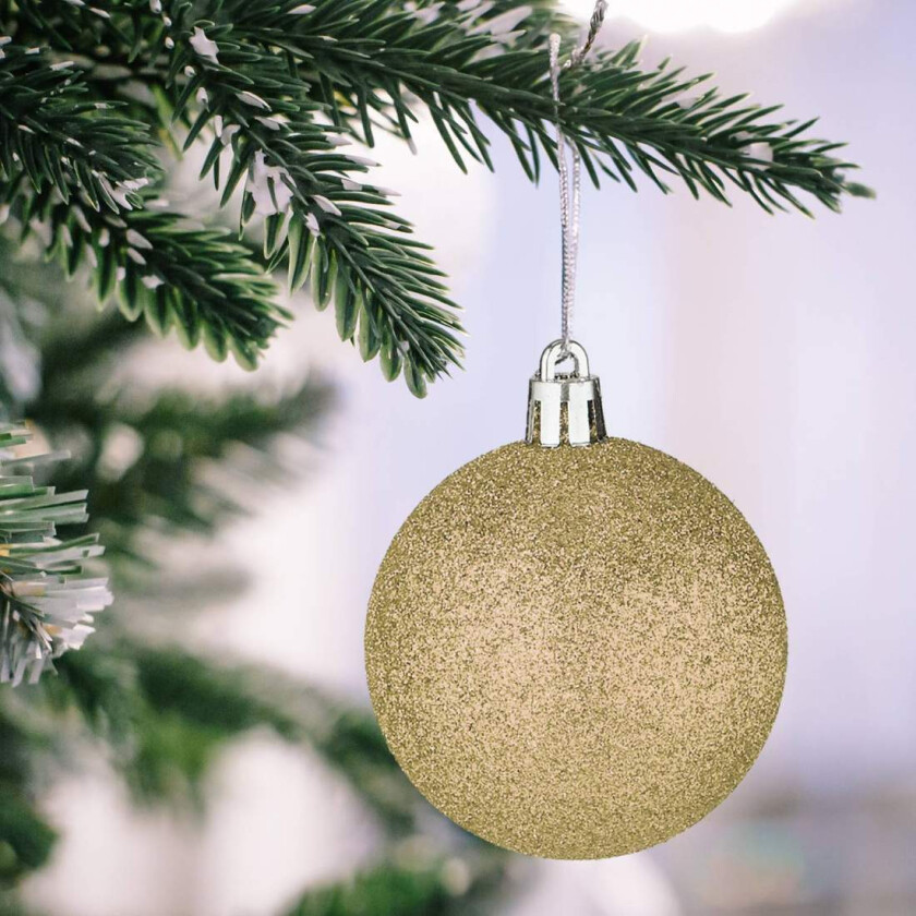 Sett med juletrepynt – 101 plastkuler