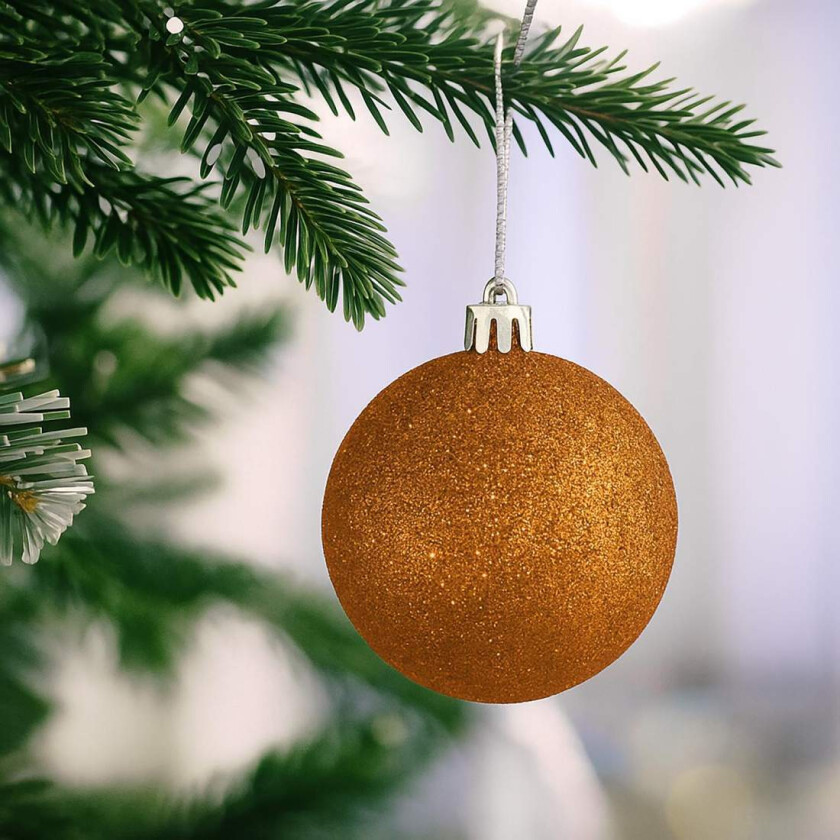 Sett med juletrekugler – 30 dekorative ornamenter