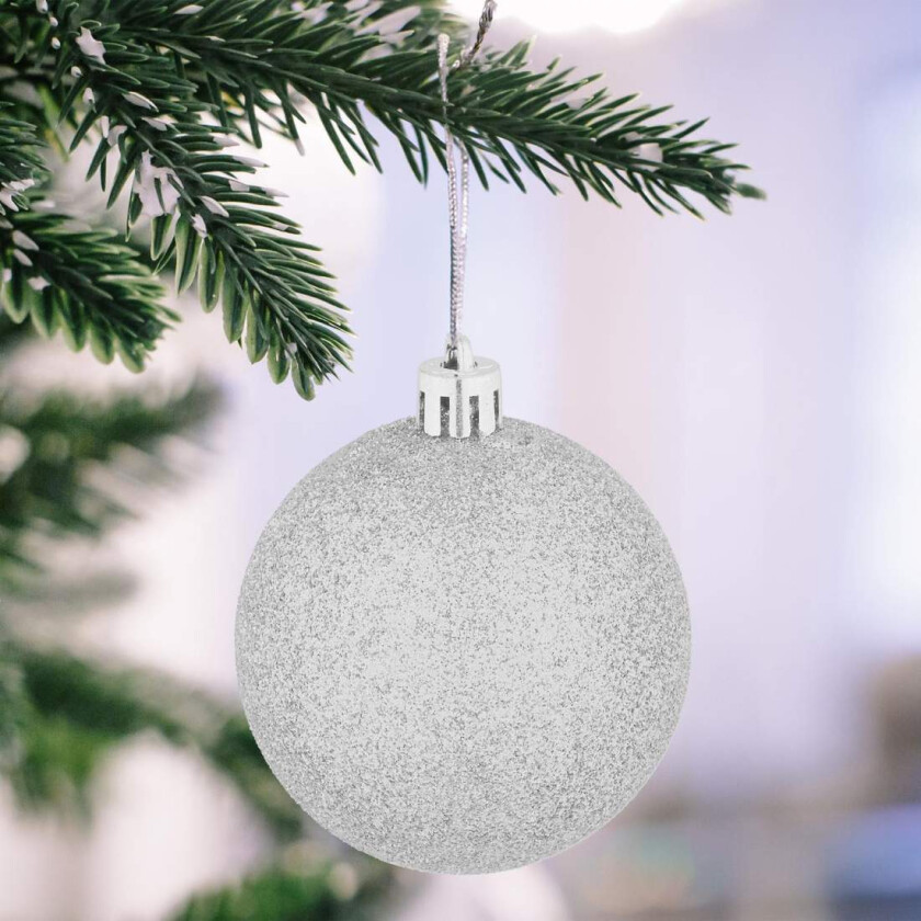 Sett med juletrepynt – 72 kuler og dekorasjoner