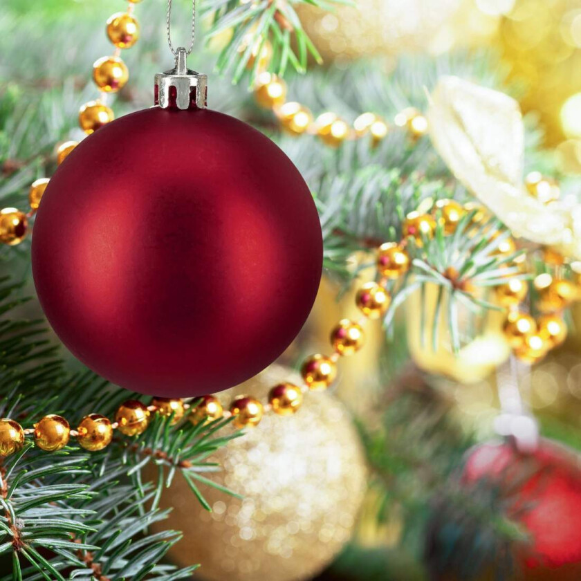 Sett med matte julekuler – 100 stykker, enkelt å henge