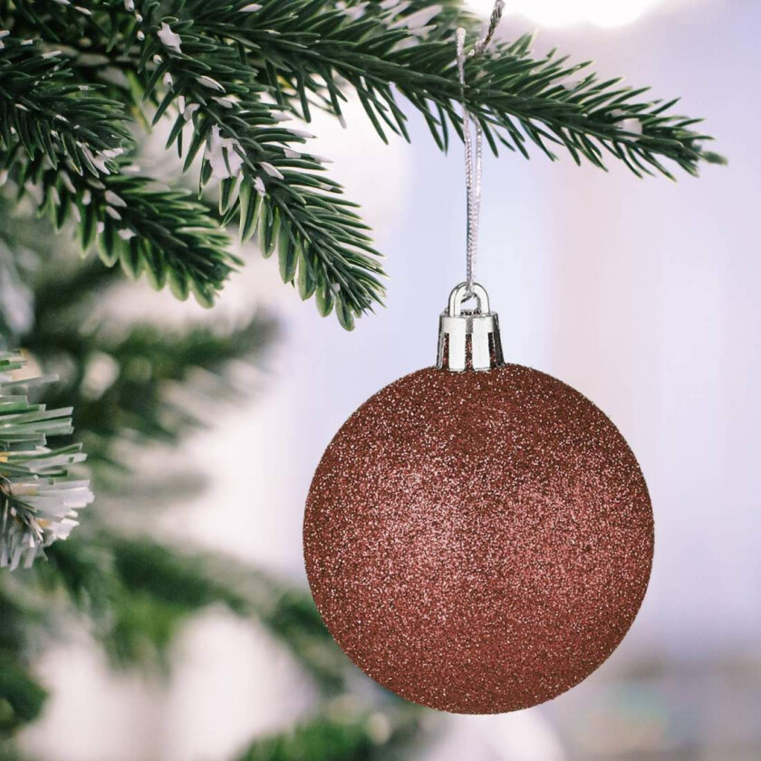 Sett med juletrepynt – 101 plastkuler