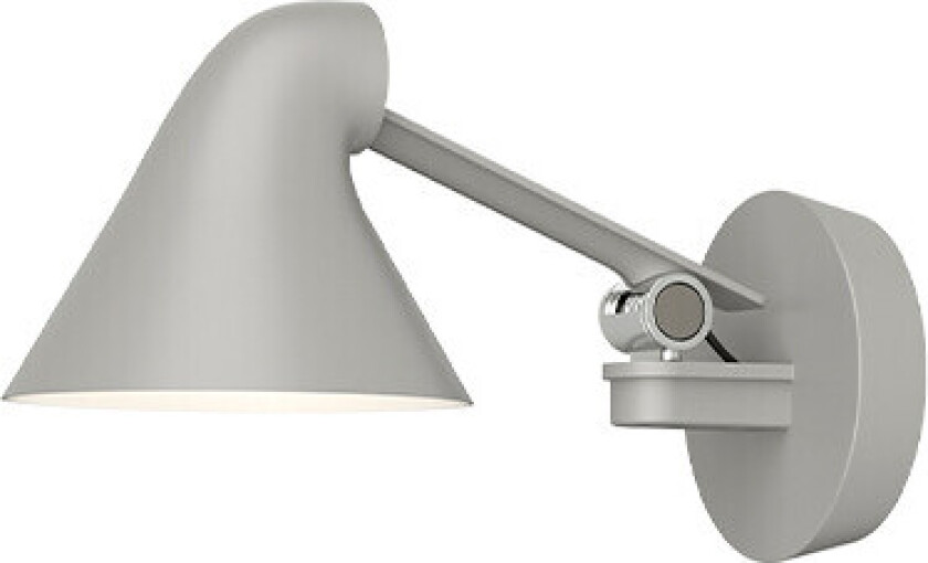 - NJP Box LED Vegglampe 2700K HW Short Light Alu/Grey