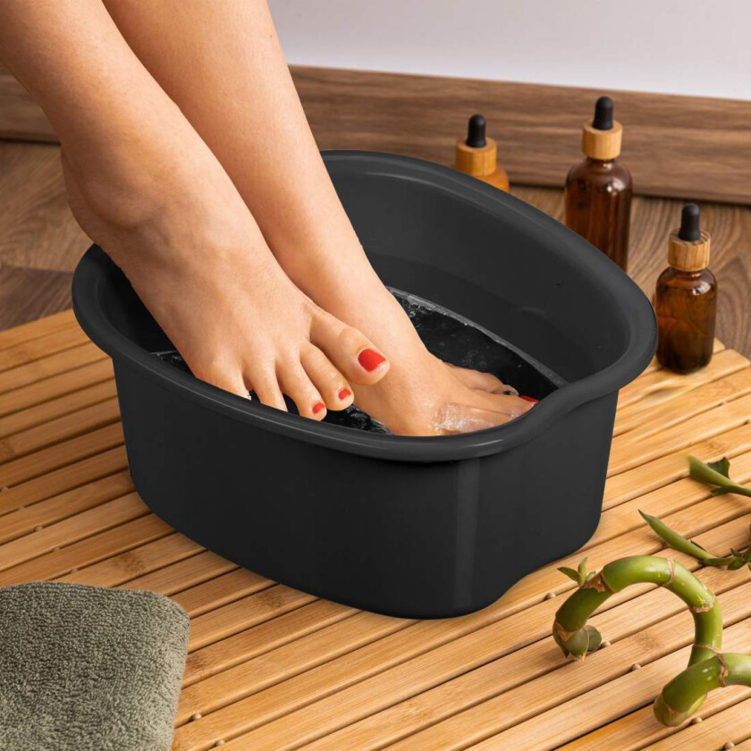 Bilde av Fotbad i plast med massasjenupper – Avslappende hjemmespa