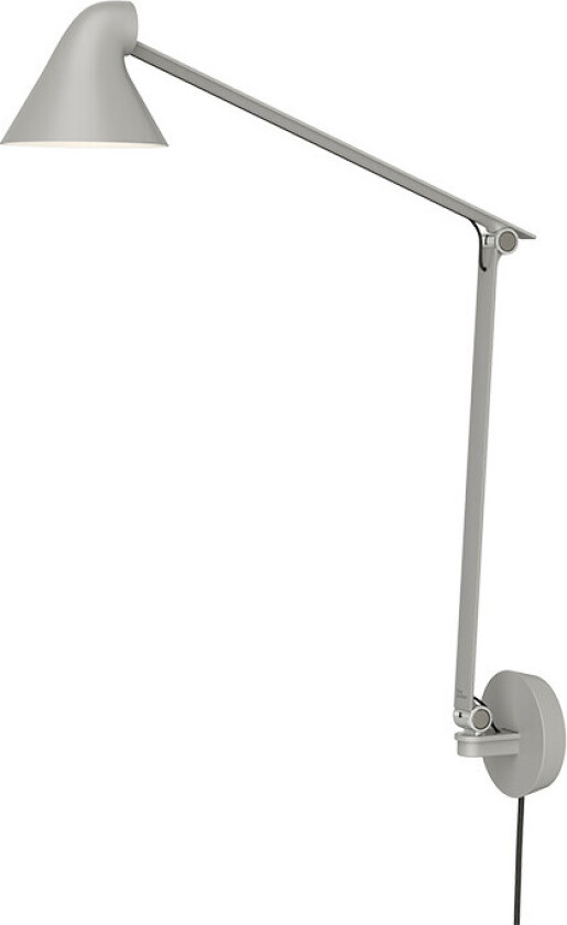 - NJP Box LED Vegglampe 2700K Long Light Alu/Grey