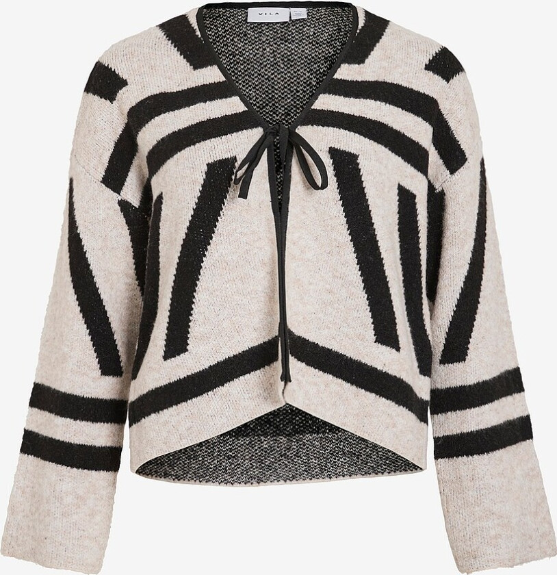 Kardigan viMendo L/S Jacquard Knit Cardigan - Grå