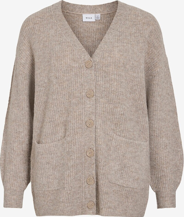 Kardigan viMindy L/S Oversize Knit Cardigan - Brun