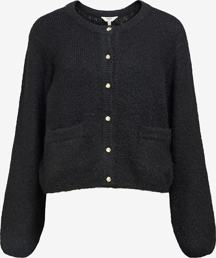 Kardigan objSaggia RE L/S Knit - Svart