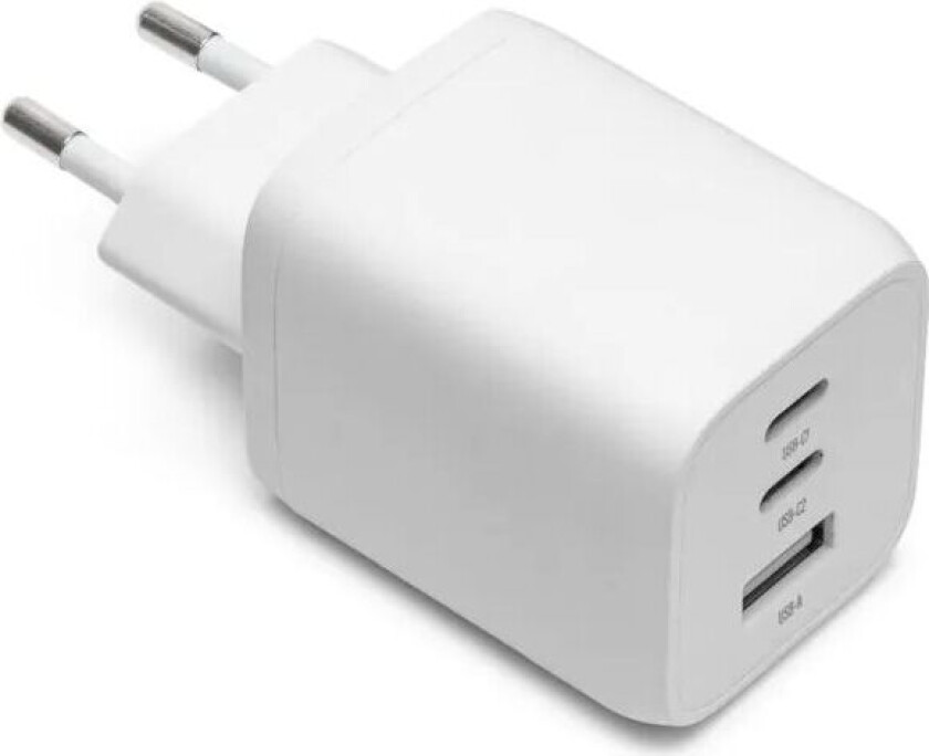 GaN USB-C lader med PD 65 W Hvit