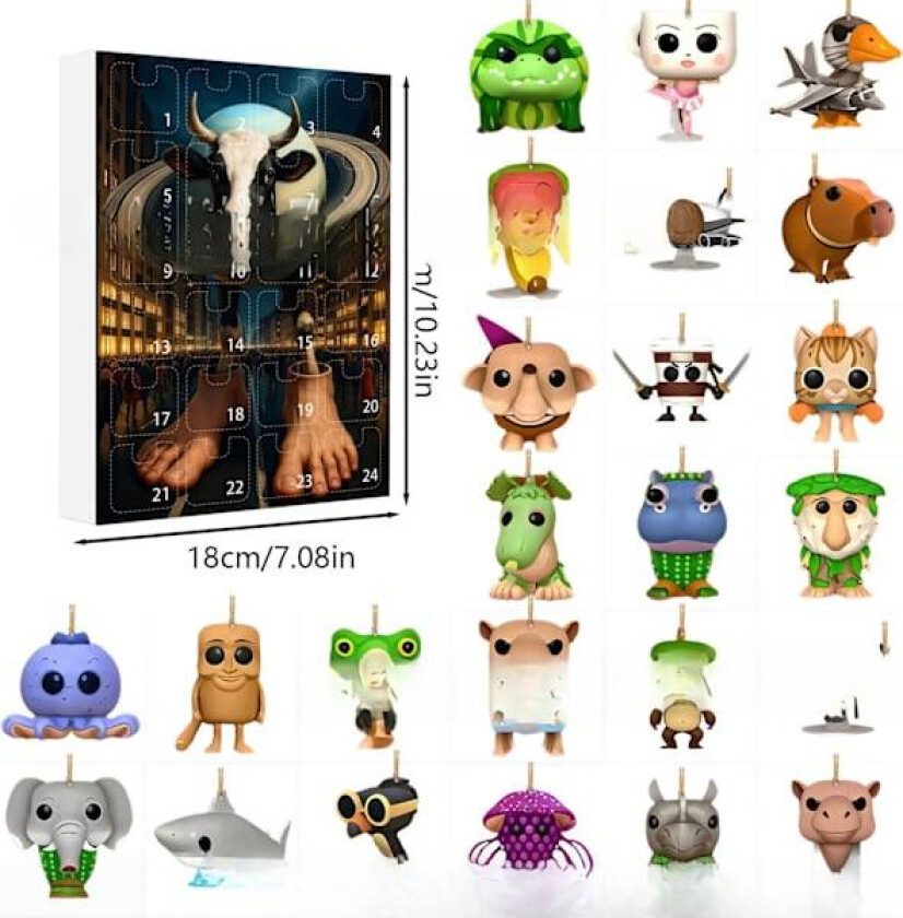 Italiensk Brainrot Tung Sahur Figur Blind Box Tralalero Figurer{FY} A5