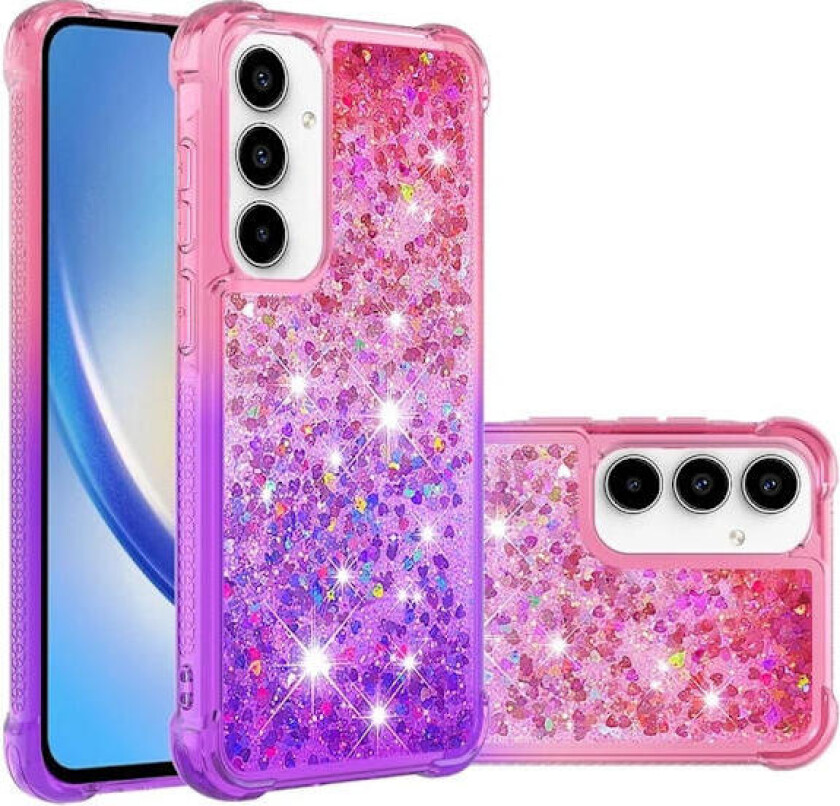 Princess Samsung Galaxy A56 deksel - Rosa + Lilla