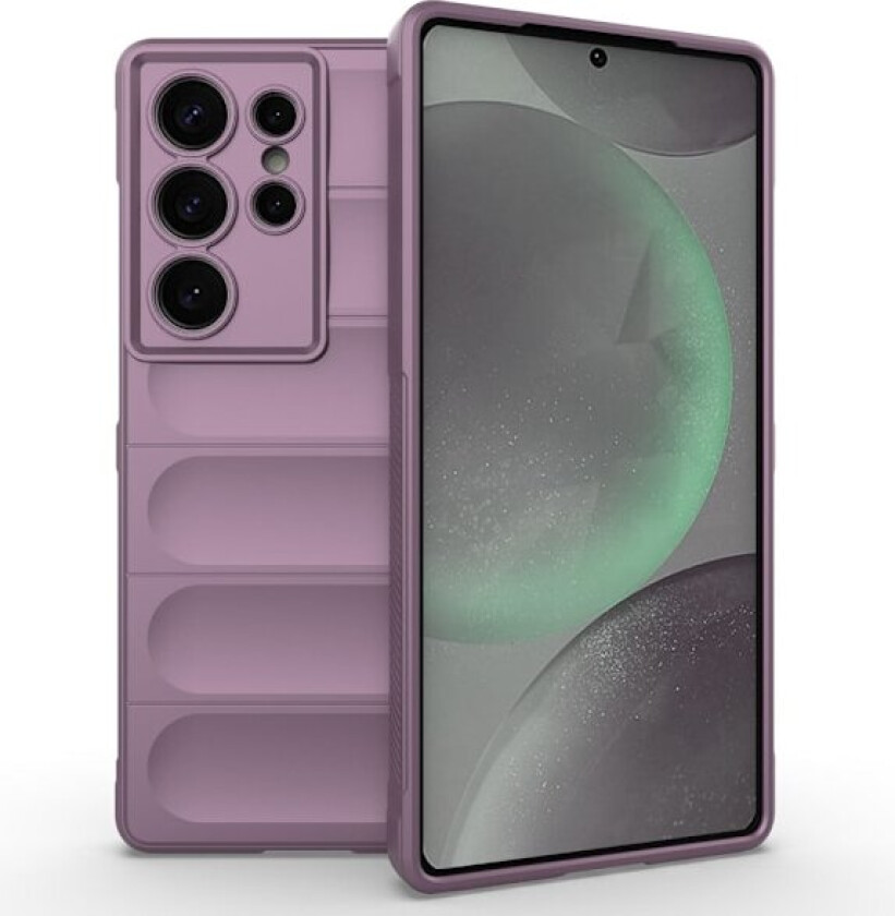 Deksel med mykt grep for Samsung Galaxy S25 Ultra - Lyselilla