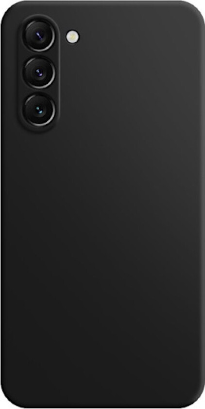 Mikrofiberfôret deksel i mykt gummi for Samsung Galaxy S24 - Svart