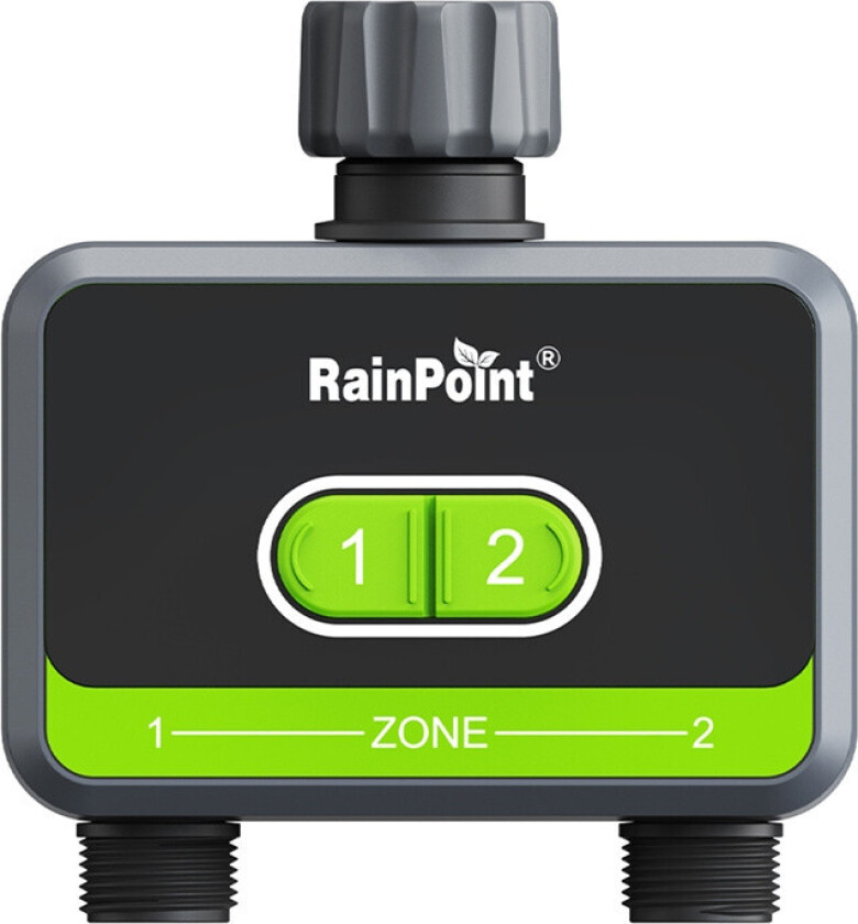 RainPoint 2-soners vanningskontroller med App - IP65, 3/4"