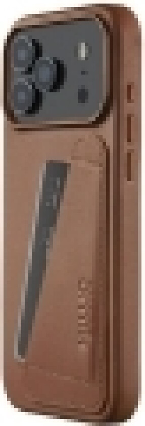 Mujjo Wallet Leather Case - etui skórzane do iPhone 17 Pro Max kompatybilne z MagSafe (tan)