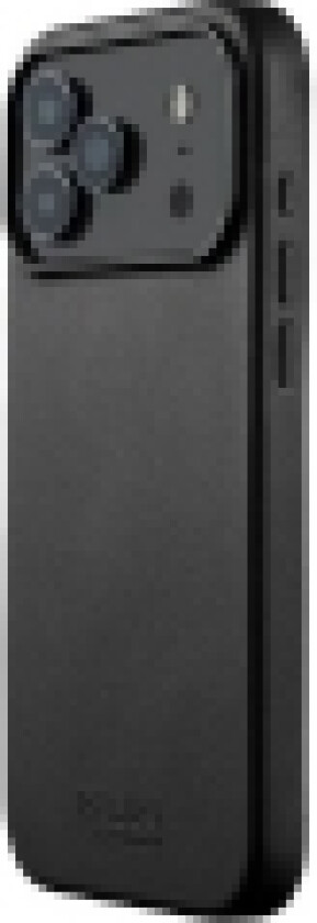 Mujjo iPhone 17 Pro Max Wallet Leather Case in premium leather with MagSafe and durable Velore material - Black