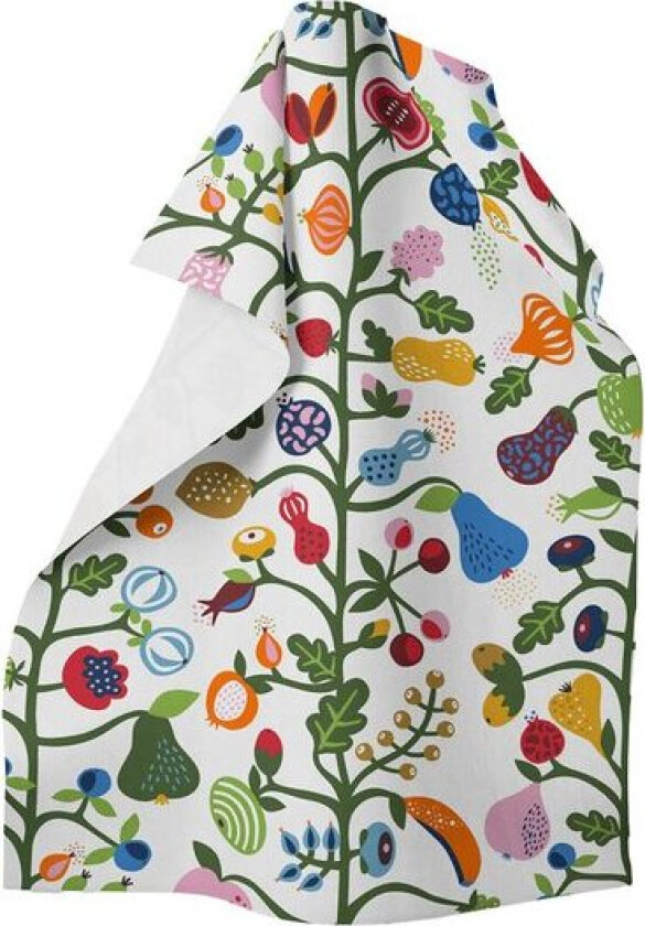 Fruktträd kjøkkenhåndkle multi