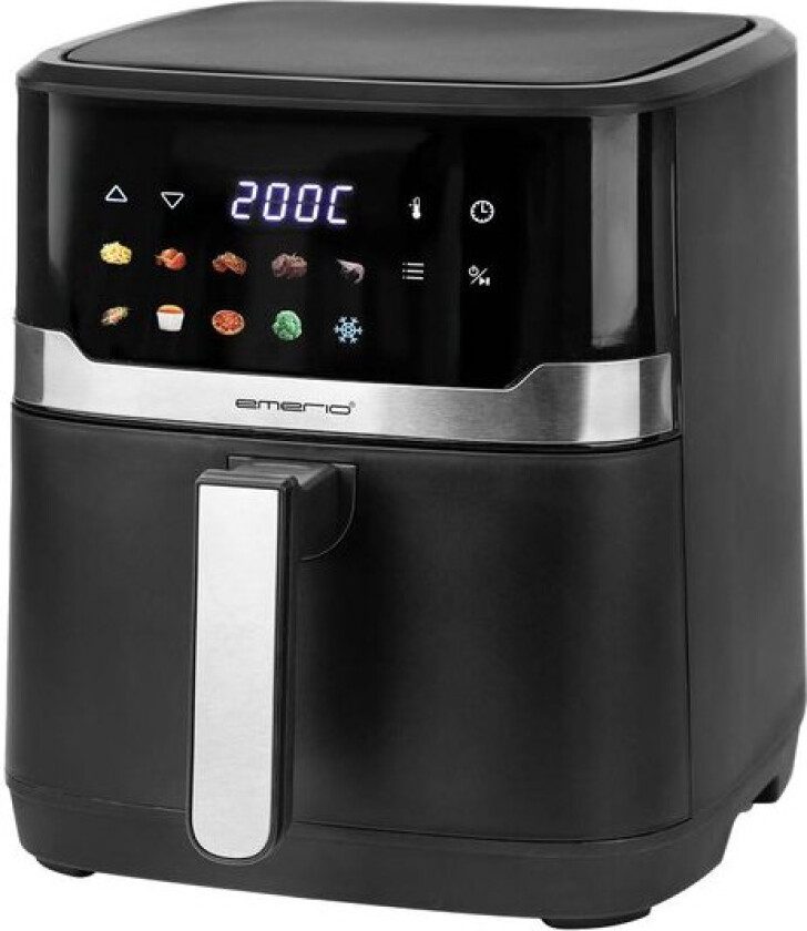 Airfryer med fargedisplay 6,5L svart