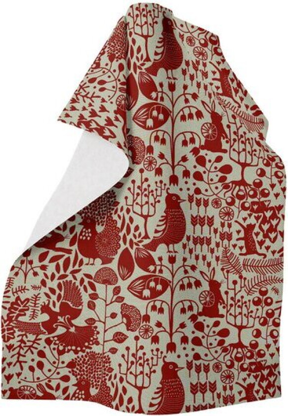 Fyri kjøkkenhåndkle 46x70 cm rød