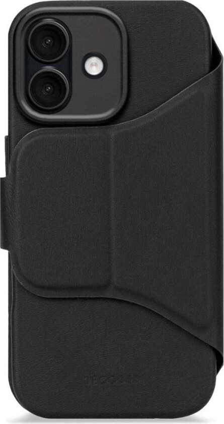Decoded iPhone 17 Textured Detachable Wallet Silikon Deksel - MagSafe Kompatibel - Phantom Black