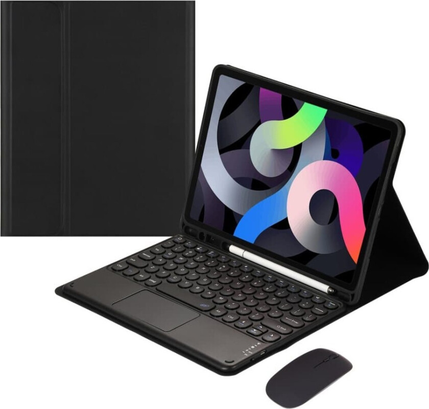 INF Svart Bluetooth-tastaturdeksel med oppgradert berøringsplate for Samsung Galaxy Tab S9 11-tommer (X710/X716B/X718U)