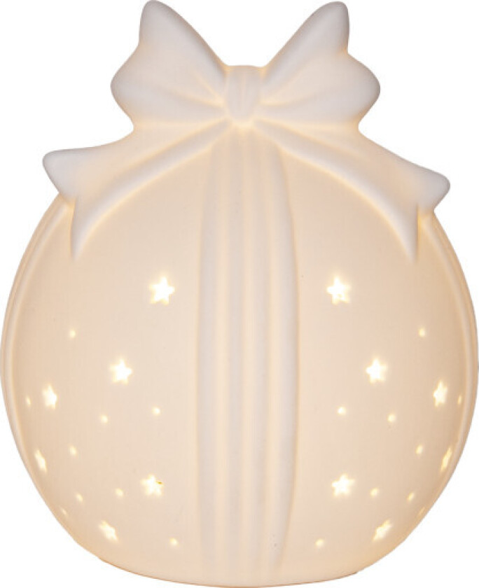 Rozy julekule med lys, 11 cm