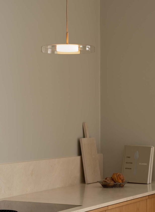 Asteria glass mini taklampe Ø31 - klar