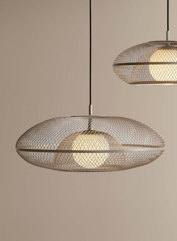 Faraday taklampe large Ø60 - børstet stål