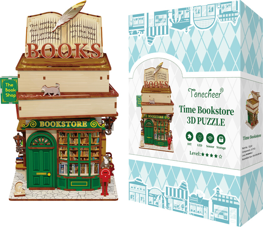 Puslespill 3D 150 Book Nook Bookstore