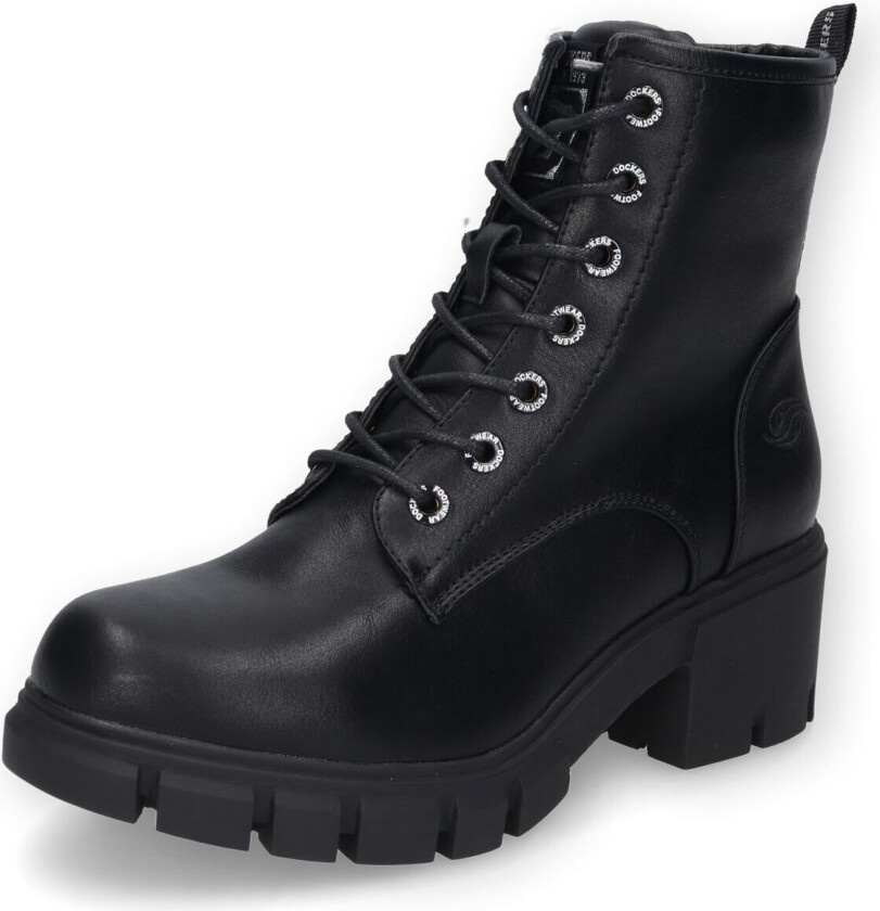 Goth Boot - Lace-Up Boots - EU37 til EU42 - Damer - svart