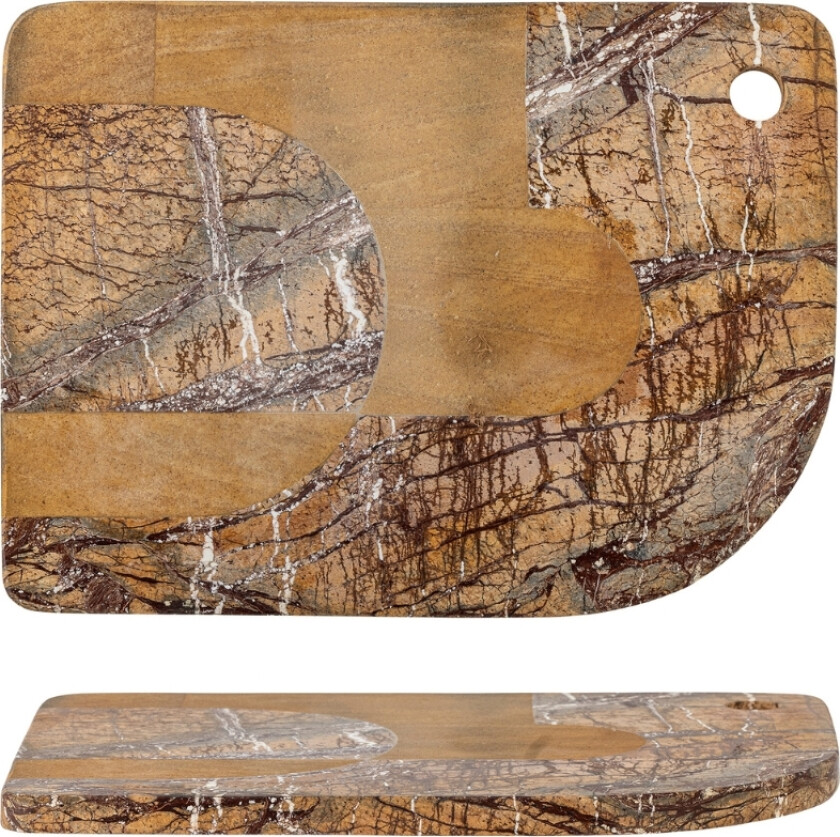 Abrianna Skjærebrett, Brun, Marmor