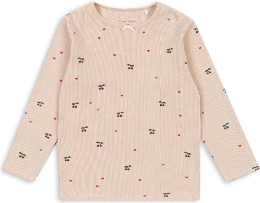 GOTS Ella T-skjorte Med Lange Ermer Cherry Coeur Blush Cherry Coeur Blush 12 months Rød 12 måneder kvinne